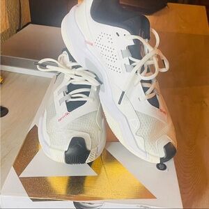 White and Black Athletic Sneakers